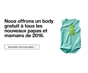 Echantillon gratuit : Body en coton