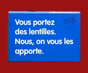 Coupons lentilles moins cheres