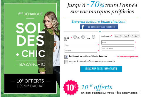 Code reduction BazarChic : promo, frais de port offert et Code reduction BazarChic : promo, frais de port offert et