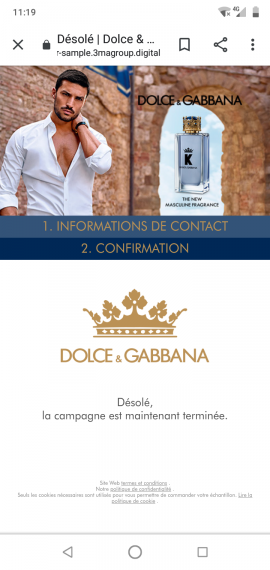Recevez gratuitement un échantillon du parfum masculin K by Dolce & Gabbana : Echantillons Recevez gratuitement un échantillon du parfum masculin K by Dolce & Gabbana : Echantillons