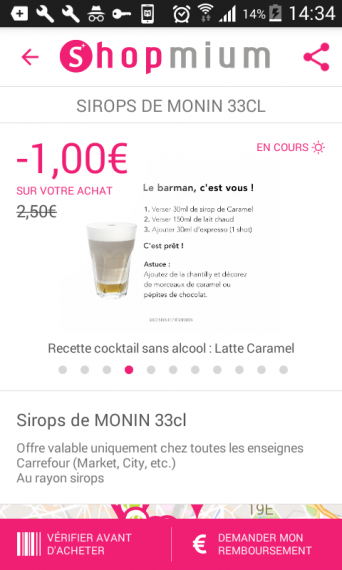 Shopmium  Sirops de MONIN 33cl