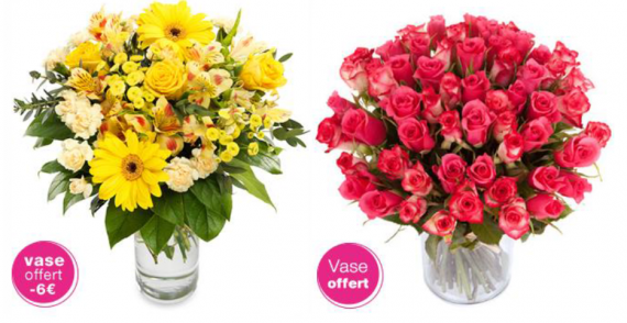 10% de remise sur votre bouquet de fleur