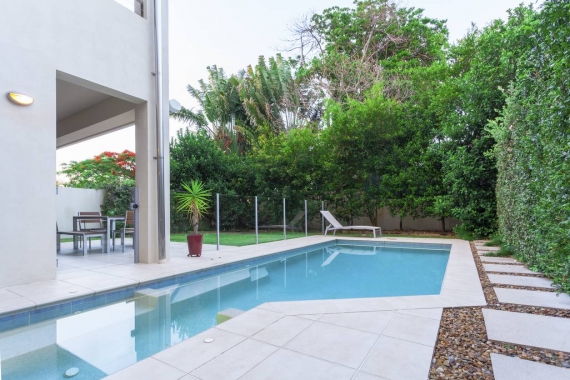 Plante verte piscine