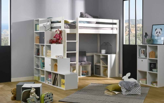 lit mezzanine pour chambre d'enfant