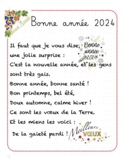 Bonne Année & Bon Anniversaire !